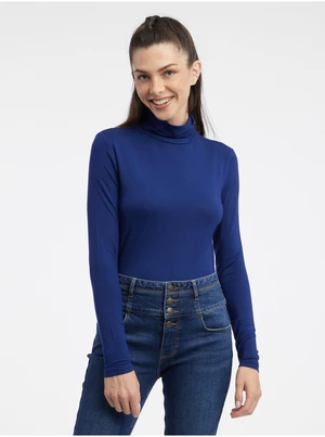 Orsay Women's Turtleneck T-Shirt Navy Blue - Women