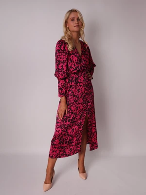 AX Paris Woman's Dress DA1604 Cerise