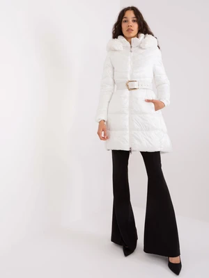 White winter jacket with fur