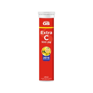 GS Extra C 500 citron 20+5 šumivých tablet