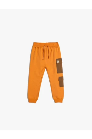 Koton Jogger Sweatpants Pocket Detailed Tie Waist Raised Cotton