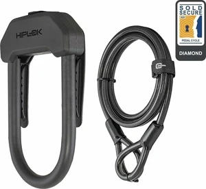 Hiplok DX Plus Weareble D Lock 2m Black Lina stalowa-Zamek