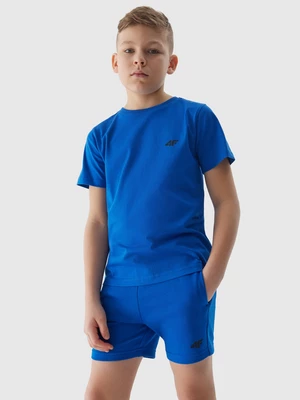 Chlapčenské teplákové šortky - kobaltovo modré