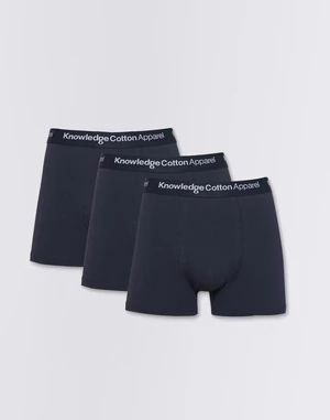 Knowledge Cotton 3-Pack Underwear 1001 Total Eclipse XL