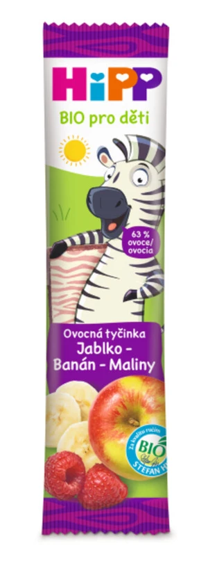 HiPP BIO Oplatka Banán-Jablko-Maliny od 1. roku, 23g