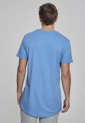 Long T-shirt in the shape of horizontal blue