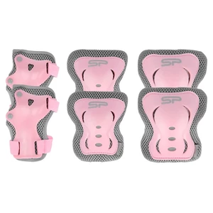 Spokey SHIELD II - 3-dielna set of children's protectors, pink, vel. With