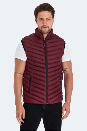 Slazenger HENA KTN Men's Waistcoat Claret Red