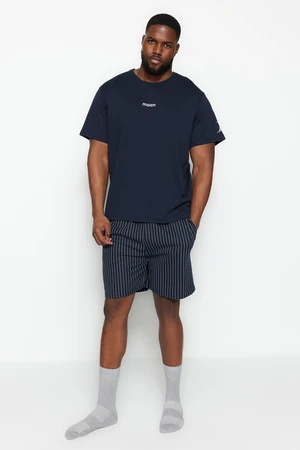 Completo pigiama da uomo Trendyol TMNSS23PT00014/Navy blue