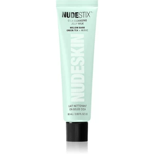 Nudestix Nudeskin Cica Cleansing Jelly Milk čisticí a odličovací gel pro zklidnění pleti 60 ml