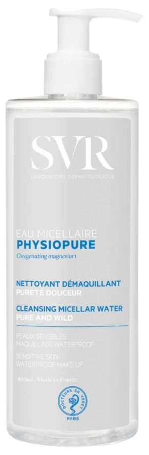 SVR Čisticí micelární voda pro citlivou pleť Physiopure (Cleansing Micellar Water) 400 ml