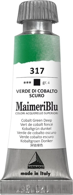 Maimeri Blu Akvarelová barva Cobalt Green Deep 317 12 ml 1 ks