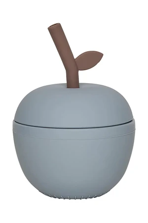 Pohár s viečkom OYOY Apple Cup 120 ml