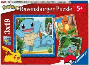 Ravensburger Puzzle Pokémon Ravensburger - Vypusťte Pokémony 3x49 dielikov