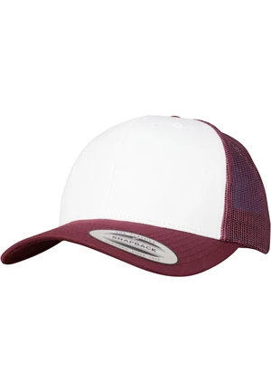 Retro Trucker Colorful Front Maroon/White/Chestnut