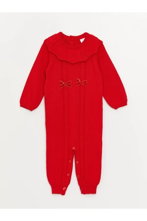 LC Waikiki Crew Neck Baby Girl Jumpsuit