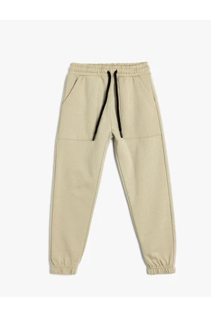 Koton Jogger Sweatpants with Pockets and Tie Waist