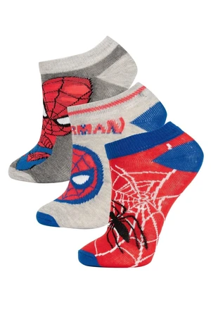 DEFACTO Boys Marvel Spiderman 3-pack Cotton Booties Socks