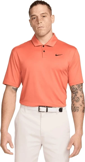 Nike Dri-Fit Tour Solid Mens Polo Madder Root/Black M Polo košile