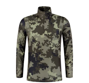 Korda tričko kool quick dry long sleeve neck kamo - xxl