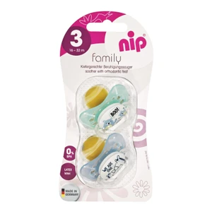 NIP - šidítko Family kaučuk 16-32m 2ks mix