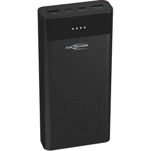 Ansmann 24Ah PD powerbanka 24000 mAh #####Power Delivery Li-Pol microUSB, USB-C™ čierna #####Statusanzeige