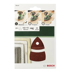 Bosch Accessories  2609256A64 univerzálny brúsny papier na suchý zips, s otvormi Zrnitosť 120  (d x š) 102 mm x 62.93 mm