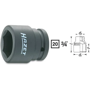 Hazet  1000S-24 vonkajší šesťhran silový nástrčný kľúč  24 mm     3/4" (20 mm)