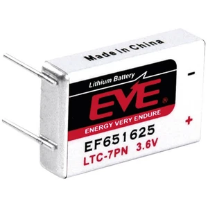 EVE EF651625 špeciálny typ batérie LTC-7PN spájkovacie kolíky v tvare U lítiová 3.6 V 750 mAh 1 ks