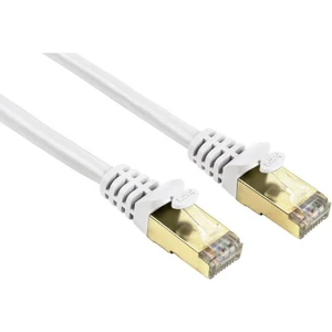 Hama 00078453 RJ45 sieťové káble, prepojovacie káble CAT 5e S/STP 7.50 m biela s ochranou 1 ks