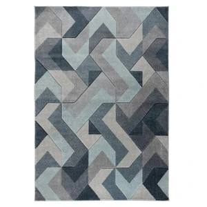 Modro-sivý koberec Flair Rugs Aurora, 200 x 290 cm