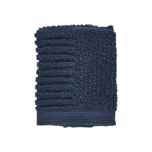 Tmavomodrý uterák zo 100% bavlny na tvár Zone Classic Dark Blue, 30 × 30 cm