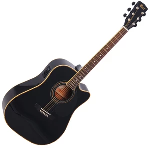 Cort AD880CE Black Elektroakustická gitara Dreadnought