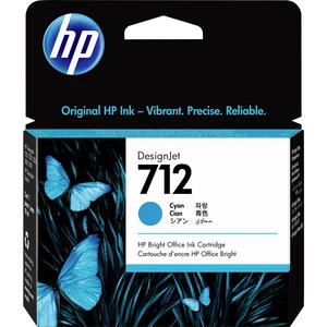 HP Ink cartridge 712 originál Single zelenomodrá 3ED67A