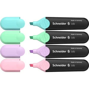 Schneider zvýrazňovač textu Textmarker Job pastell Etui 4 Stück 50-115098    1 ks