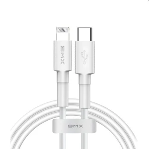 Baseus BMX Mini White MFi USB-C/Lightning PD 18W 1.8m, fehér