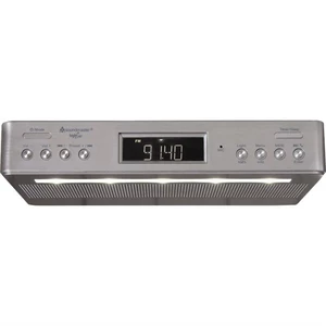 Rádioprijímač s DAB+ Soundmaster UR2045SI strieborný kuchynské rádio • FM a DAB+ rádio • prepojenie cez Bluetooth • AC/DC adaptér • časovač • duálny a