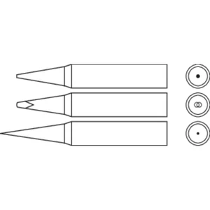 Star Tec 80154 spájkovací hrot ceruzková forma Veľkosť hrotov 1 mm  obsah, množstvo obsiahnutého obsahu na objednaný obs