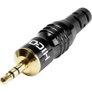 Hicon HI-J35T02 jack konektor 3.5 mm zástrčka, rovná Pólov: 4 stereo čierna 1 ks