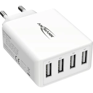 Ansmann HomeCharger HC430 1001-0113 USB nabíjačka do zásuvky (230 V) Výstupný prúd (max.) 6000 mA 4 x USB 2.0 zásuvka A