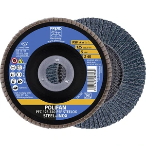 PFERD 69398192 Zúbkovaná poistná podložka PFERD POLIFAN PFC 125 Z 40 PSF STEELOX Priemer 125 mm   5 ks