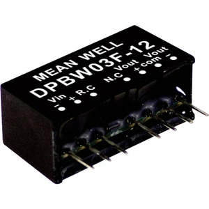 Mean Well DPBW03G-05 DC / DC menič napätia, modul   300 mA 3 W Počet výstupov: 2 x