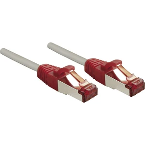 LINDY 47837 RJ45 sieťové káble, prepojovacie káble CAT 6 S/FTP 1.00 m sivá s ochranou 1 ks