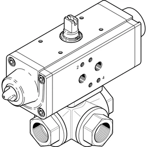 FESTO hnacia jednotka guľového kohúta VZBA-11/4"-GGG-63-32L-F0405-V4V4T-PS53-R-90-4-C 1915548  6 do 8.4 bar  1 ks