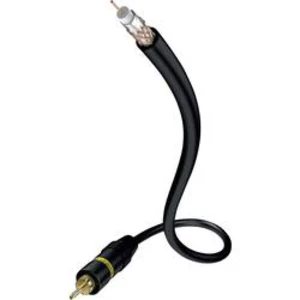 Kabel 1x cinch vidlice ⇒ 1x cinch vidlice, 0,75 m, černý, Inakustik