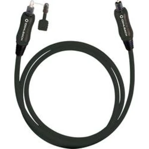 Toslink digitální audio kabel Oehlbach 66111, [1x Toslink zástrčka (ODT) - 1x Toslink zástrčka (ODT)], 15.00 m, černá