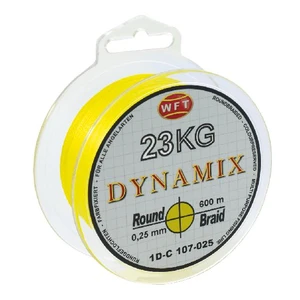 Wft splétaná šňůra round dynamix kg žlutá 300 m - 0,35 mm 32 kg