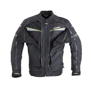 Pánská moto bunda W-TEC Progair  3XL  černá-fluo