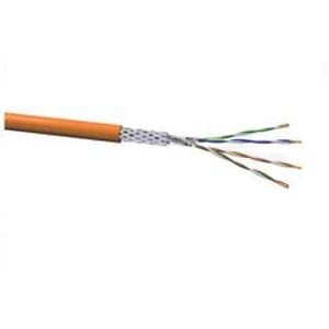 Ethernetový síťový kabel CAT 7 VOKA Kabelwerk 17020350-100, S/FTP, 4 x 2 x 0.259 mm², oranžová, 100 m