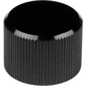 Otočný knoflík Mentor 507.413, (Ø x v) 20 mm x 14 mm, černá, 1 ks